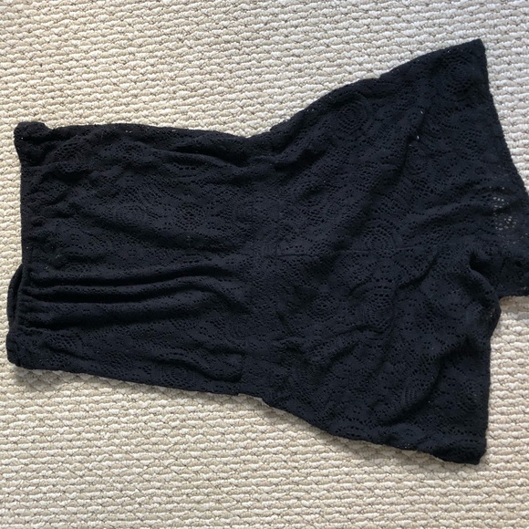 Black crochet Aerie swimsuit cover up - Picture 3 of 3